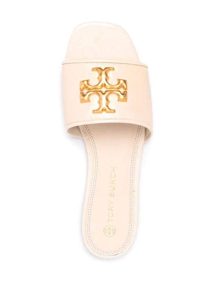 商品Tory Burch|Tory Burch Woman's Eleonor Pink Leather Mules with Logo Buckle,价格¥1539,第6张图片详细描述