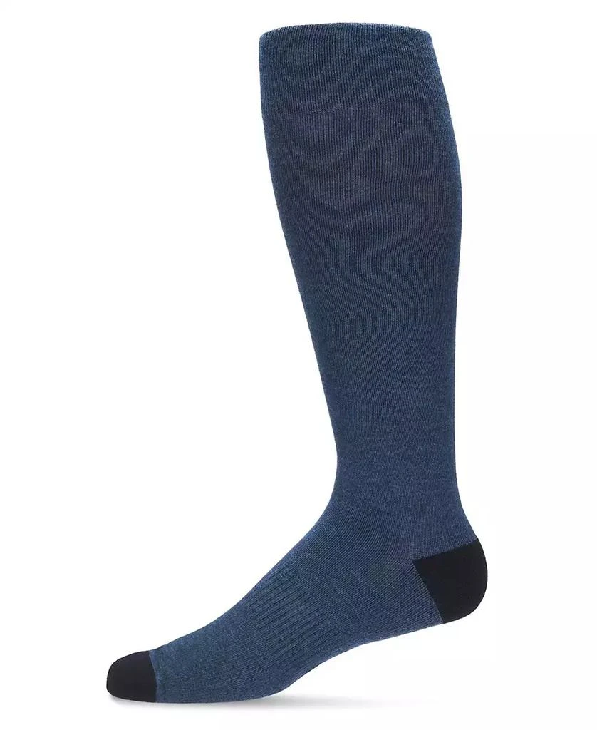 商品Memoi|Men's Solid Cotton Compression Socks,价格¥134,第1张图片