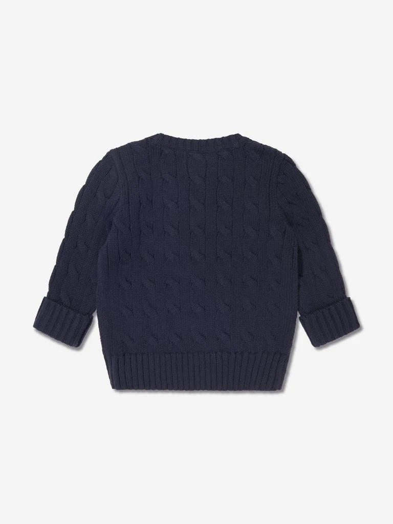 商品Ralph Lauren|Ralph Lauren Baby Boys Cable Knit Sweater in Navy,价格¥937,第2张图片详细描述