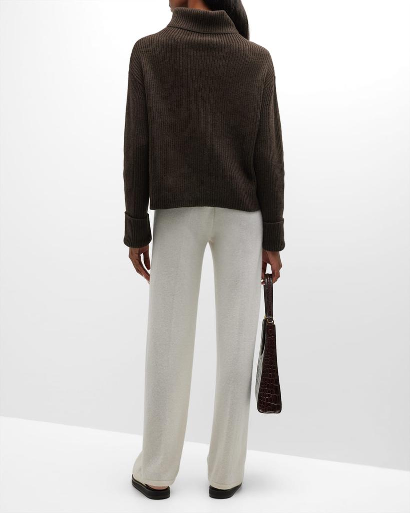 Ella Funnel-Neck Cashmere Pullover Sweater商品第4张图片规格展示