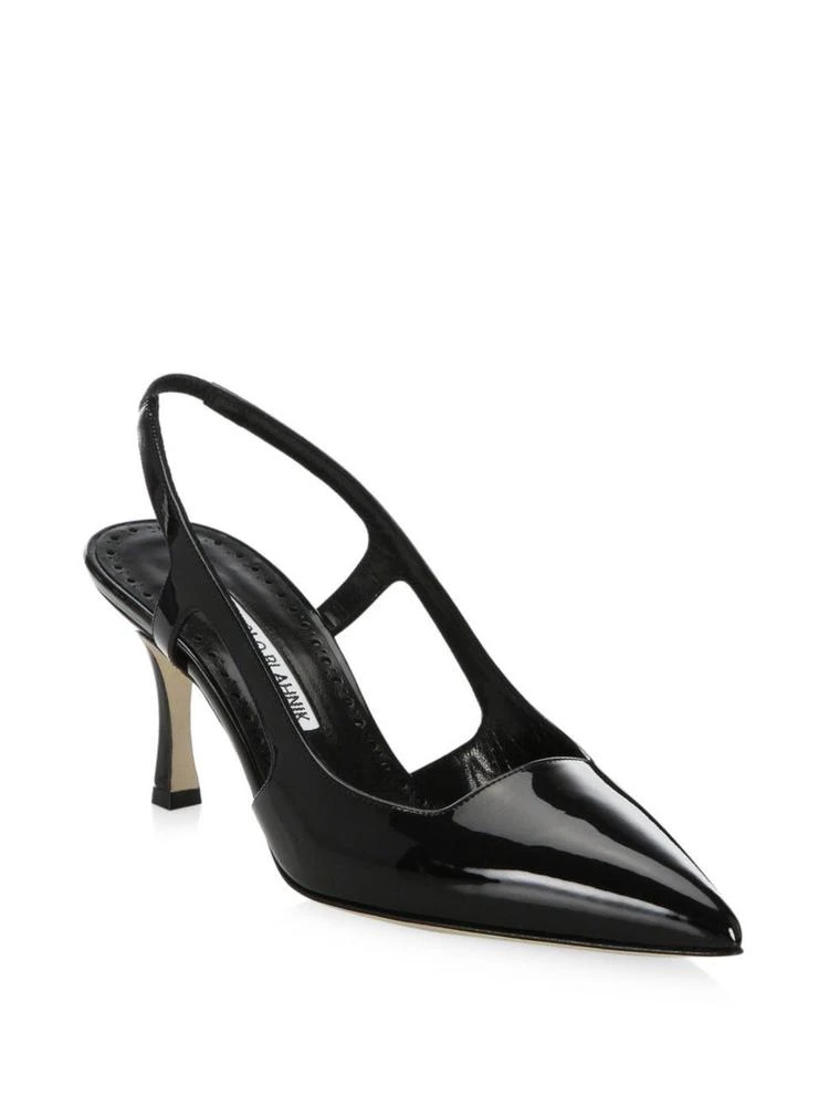 商品Manolo Blahnik|Manolo Blahnik - Bretto Patent Leather Slingback Pumps,价格¥2260,第1张图片