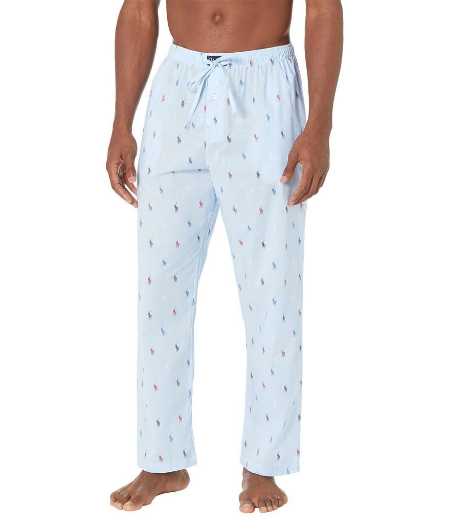 商品Ralph Lauren|All Over Pony Player Woven Sleepwear Pants,价格¥269-¥358,第1张图片