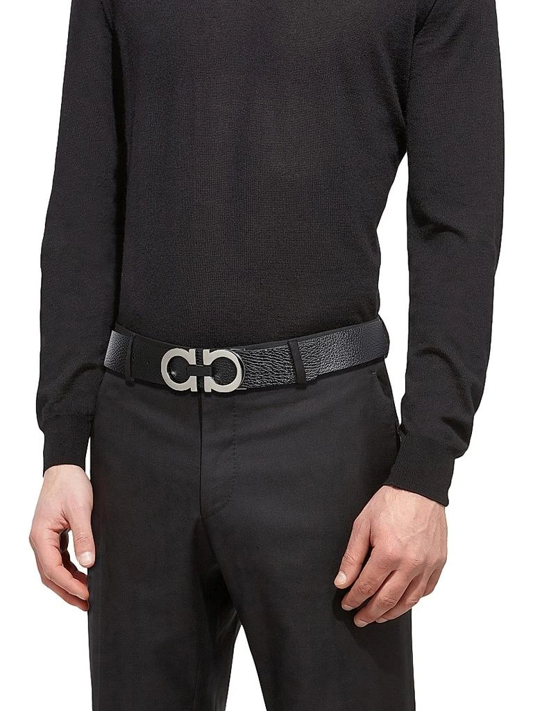 商品Salvatore Ferragamo|Gancini Buckle Adjustable Cut-to-Size Reversible Belt,价格¥4069,第2张图片详细描述
