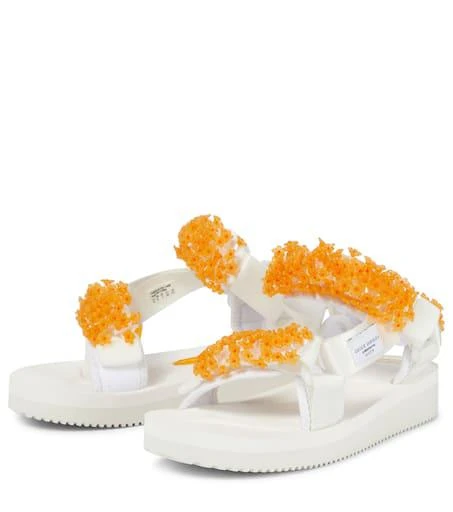 商品CECILIE BAHNSEN|x Suicoke Maria hand-embroidered sandals,价格¥2450,第5张图片详细描述