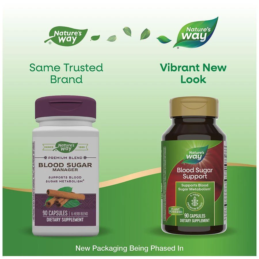 商品Nature's Way|Blood Sugar Vegetarian Capsules,价格¥124,第5张图片详细描述