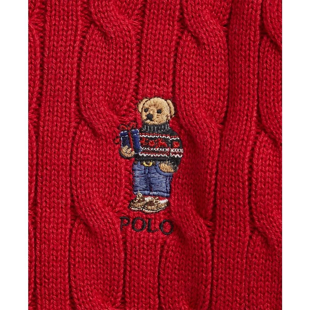 Toddler and Little Boys Polo Bear Cable-Knit Sweater 商品