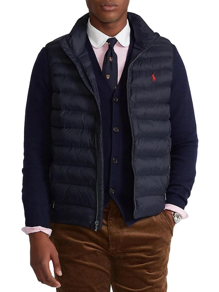 商品Ralph Lauren|Terra Packable Rain-Repellent Puffer Vest,价格¥900,第3张图片详细描述