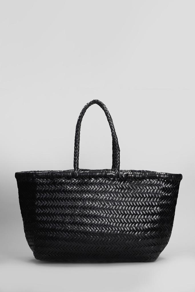 Shop Bamboo Triple Jump Tote In Black Leather on Sale at