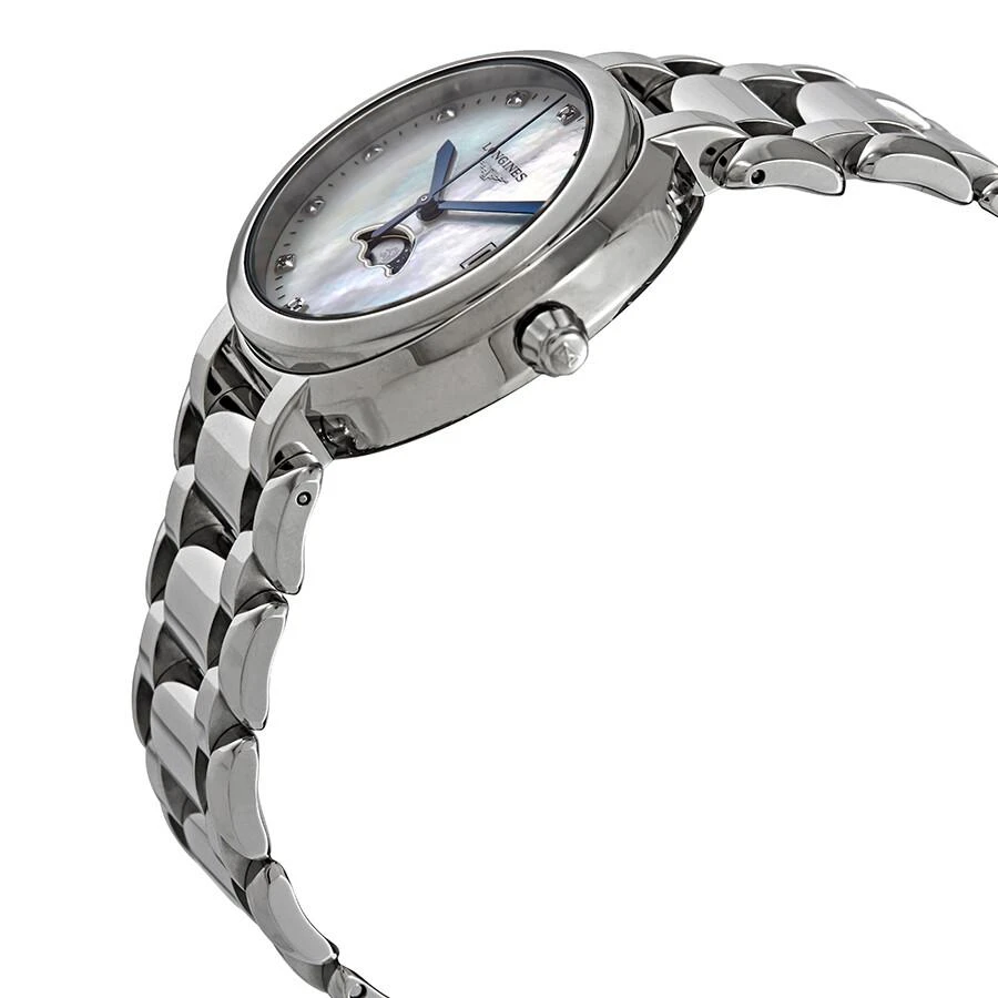 商品Longines|浪琴 PrimaLuna 月相珍珠母贝钻石表盘女士石英手表 L8.116.4.87.6 34mm,价格¥8034,第2张图片详细描述