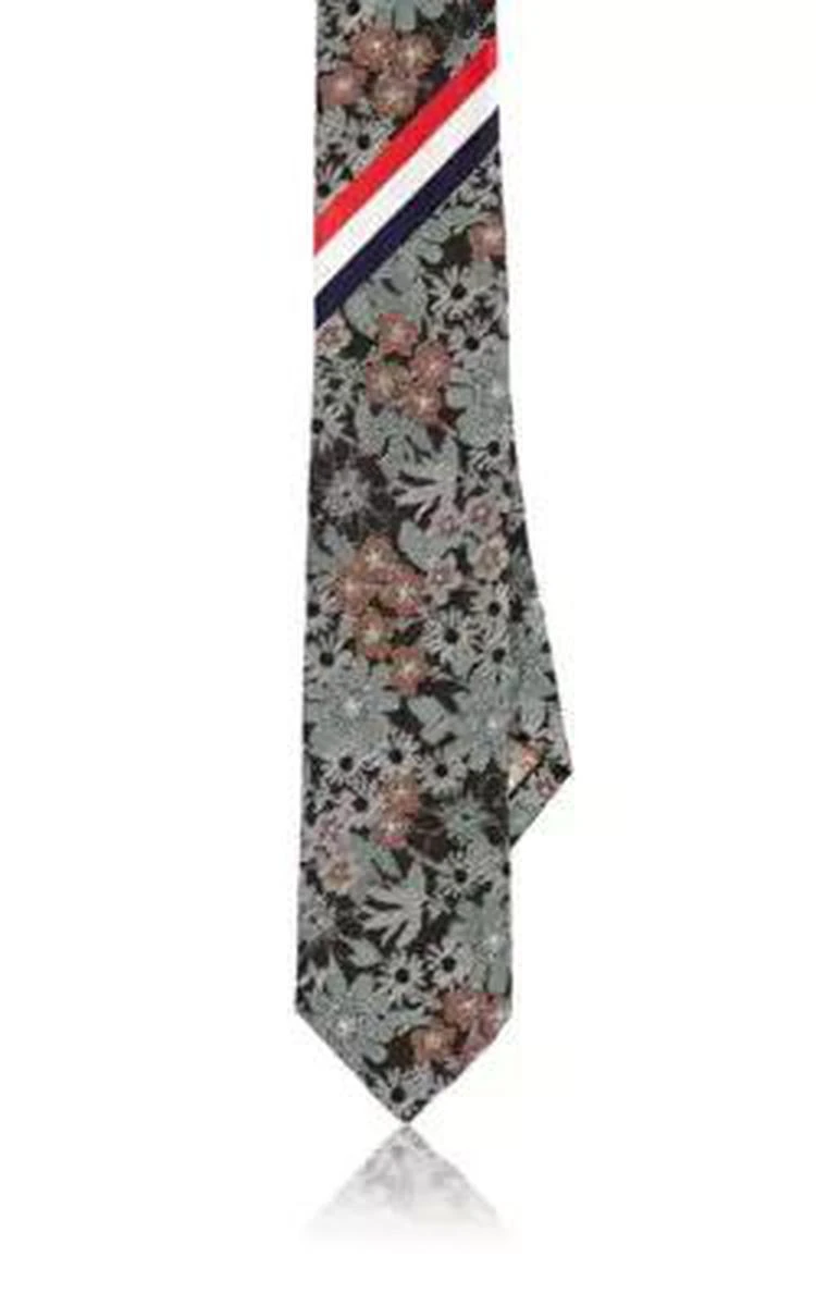 商品Thom Browne|Floral Silk Jacquard Necktie,价格¥1034,第1张图片