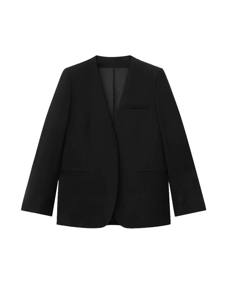 Collarless Suit Blazer商品第1张图片规格展示