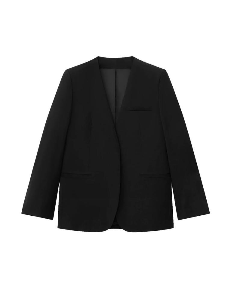商品Totême|Collarless Suit Blazer,价格¥3263,第1张图片