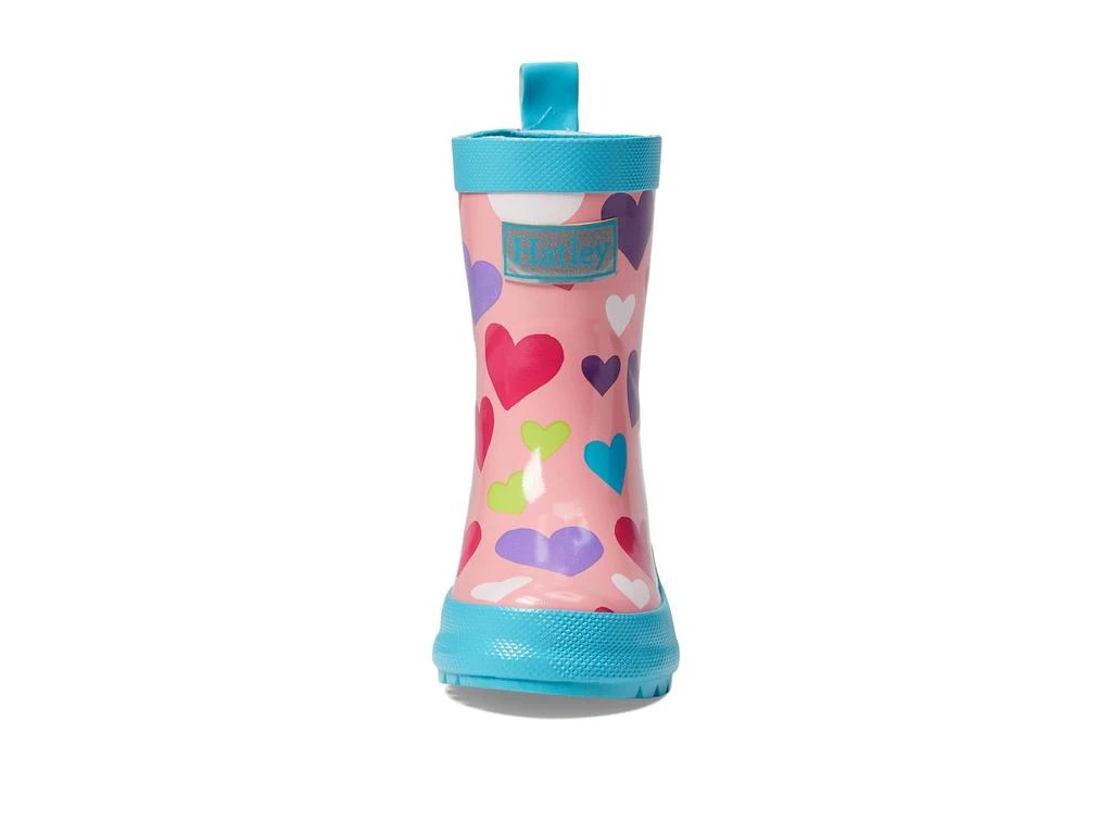 商品Hatley|Colourful Hearts Shiny Rain Boots (Toddler/Little Kid/Big Kid),价格¥298,第2张图片详细描述