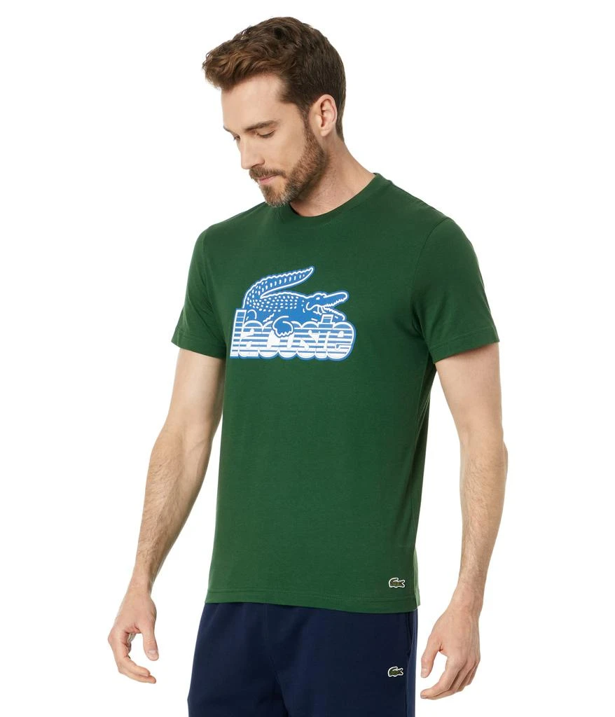 商品Lacoste|Short Sleeve Regular Fit Front Graphic T-Shirt,价格¥284,第1张图片