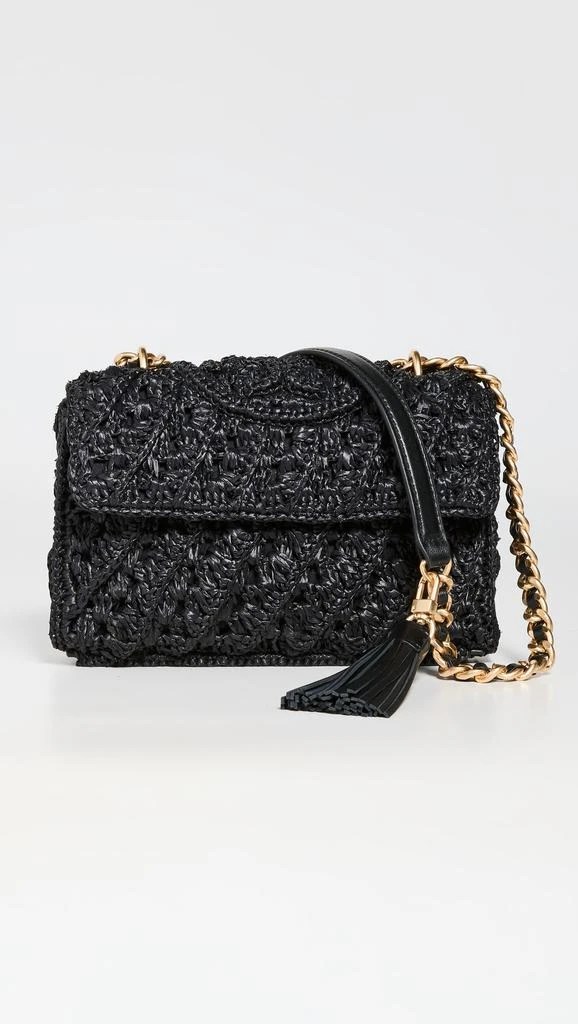 商品Tory Burch|Tory Burch Fleming 草编小号多种背法单肩包,价格¥1765,第2张图片详细描述