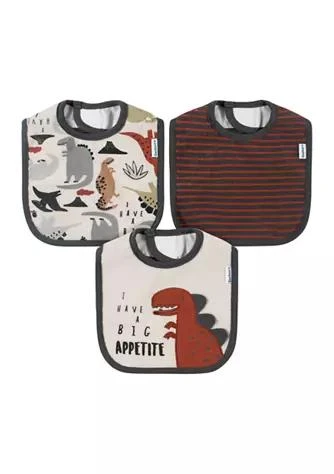 商品Gerber|Baby Boys 3 Pack Dinosaur Bibs,价格¥75,第1张图片