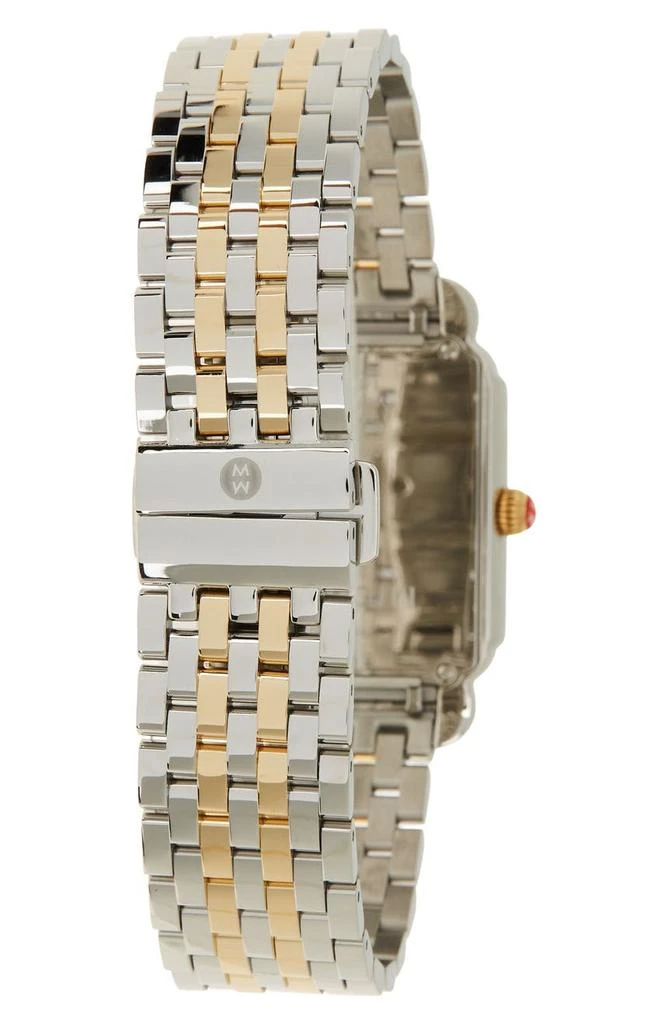 商品Michele|Deco II Two-Tone Sterling Silver Diamond Bracelet Watch - 0.52 ctw,价格¥12609,第2张图片详细描述