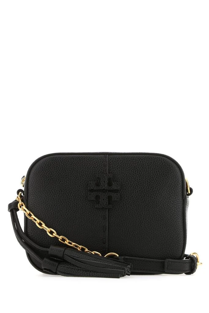 商品Tory Burch|Black leather McGraw crossbody bag  Nd Tory Burch Donna,价格¥3418,第1张图片