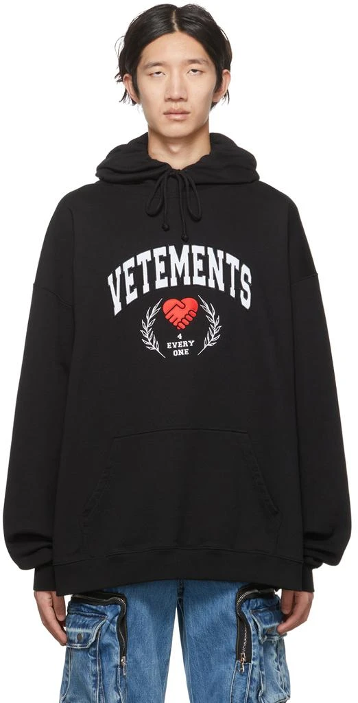 商品Vetements|黑色 Solidarity 连帽衫,价格¥6915,第1张图片