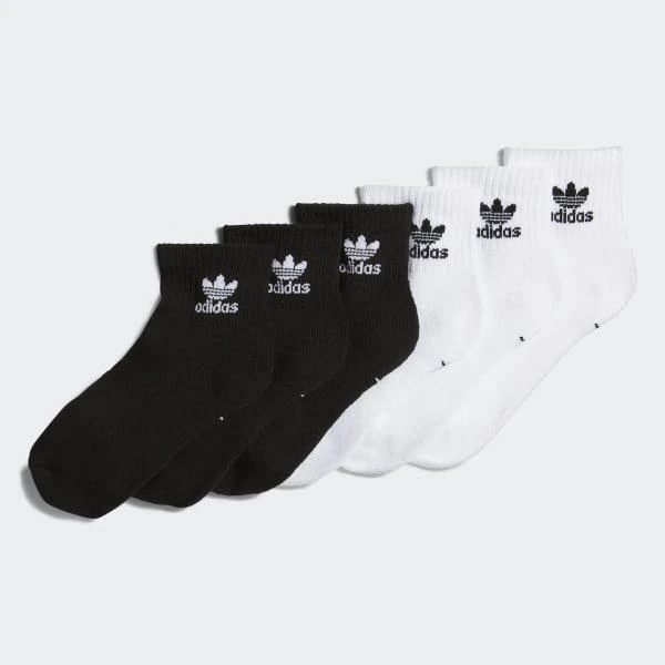 商品Adidas|Trefoil Quarter Socks 6 Pairs,价格¥144,第1张图片