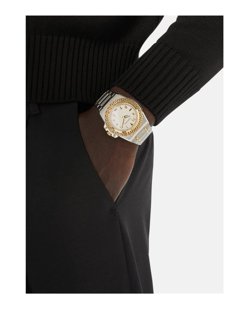 商品Versace|Greca Reaction Bracelet Watch,价格¥7656,第5张图片详细描述