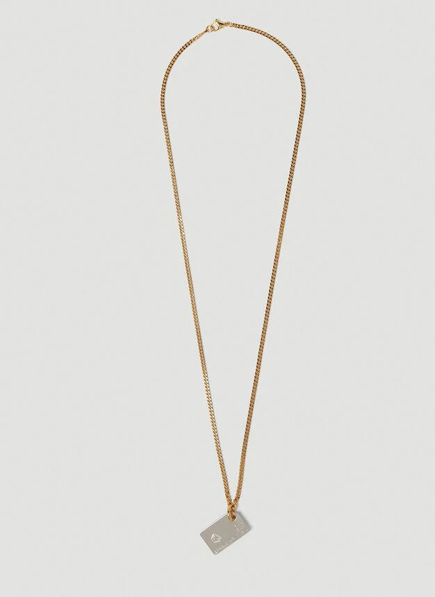 商品In Gold We Trust|Sim Card Pendant Necklace in Silver,价格¥1308,第1张图片