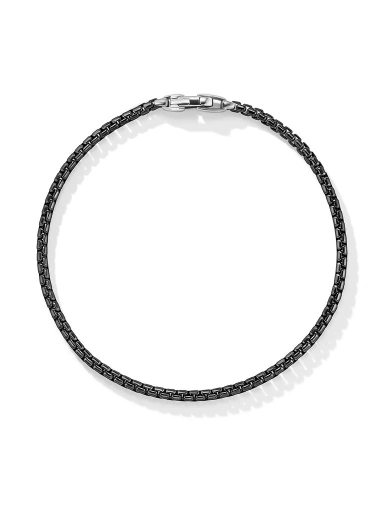 商品David Yurman|Box Chain Bracelet in Stainless Steel and Sterling Silver,价格¥1461,第2张图片详细描述