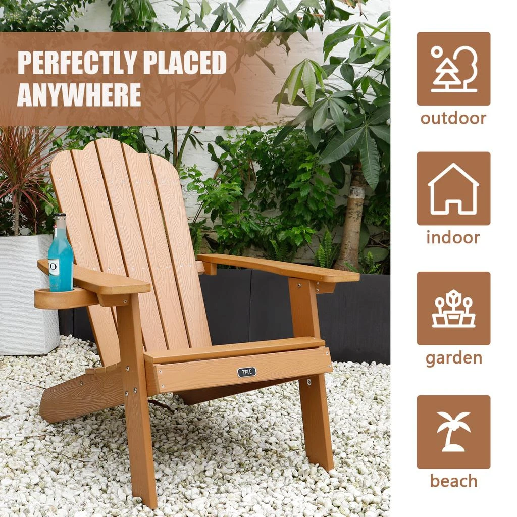 商品Simplie Fun|Adirondack Chair Backyard Outdoor Furniture Painted Seating,价格¥1889,第2张图片详细描述