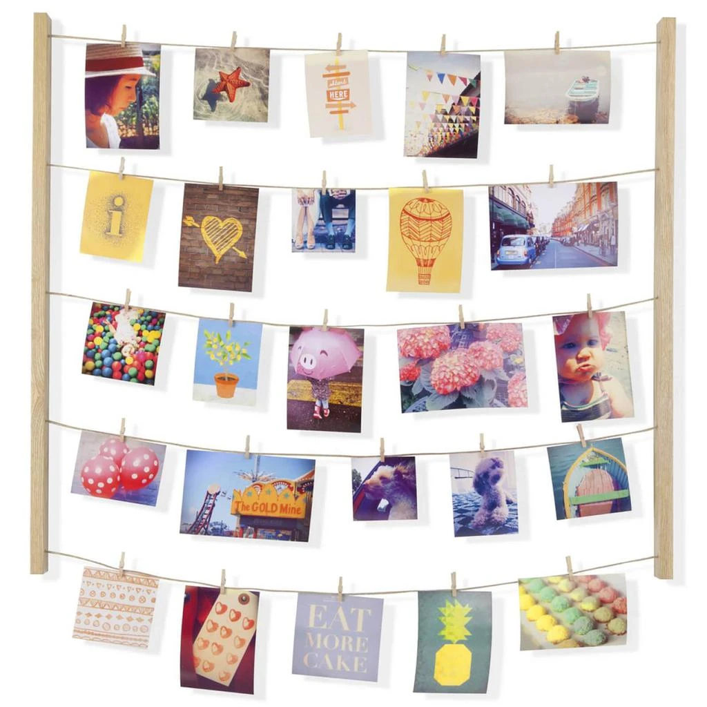 商品Umbra|Umbra Hangit Photo Display - Natural,价格¥107,第1张图片