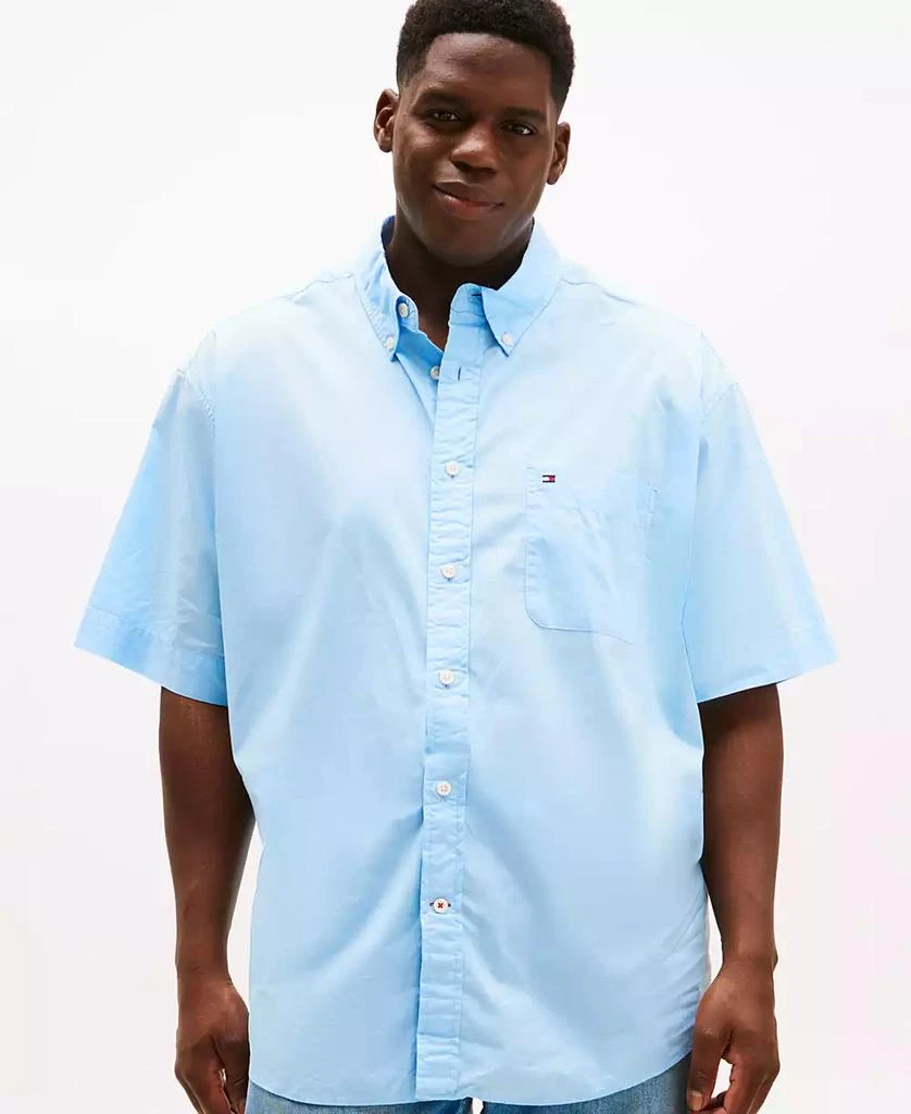 商品Tommy Hilfiger|Men's  Big & Tall Maxwell Short-Sleeve Button-Down Shirt,价格¥306,第1张图片