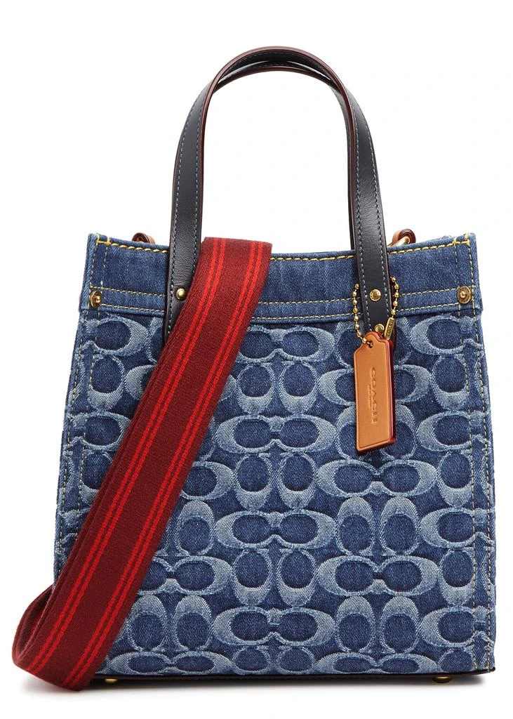 商品Coach|Field blue logo-jacquard denim tote,价格¥3276,第1张图片