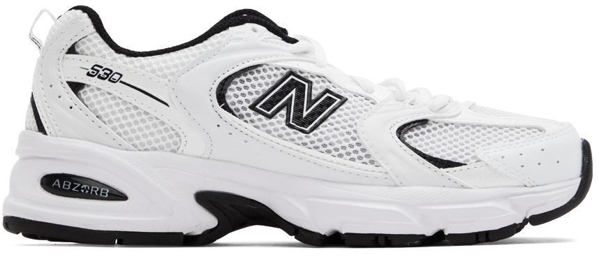 商品New Balance|White & Black 530 Sneakers,价格¥734,第1张图片