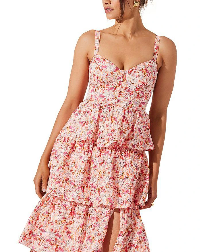 商品ASTR|Midsummer Tiered Floral Print Dress,价格¥841,第5张图片详细描述