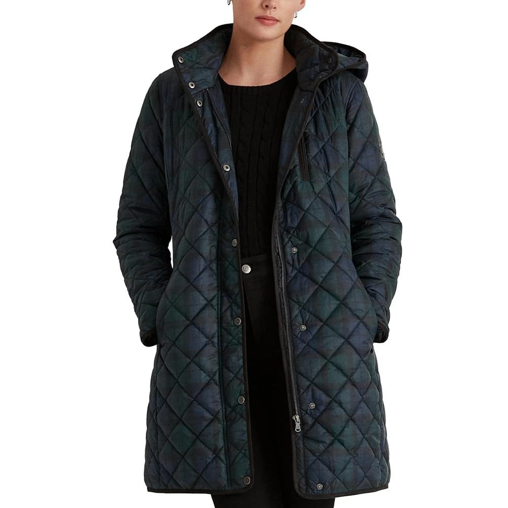 商品Ralph Lauren|Women's Faux-Suede-Trim Quilted Coat, Created for Macy's,价格¥1204,第3张图片详细描述