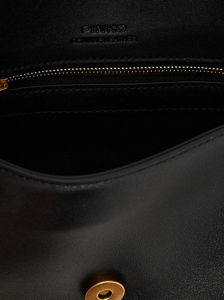 商品PINKO|Love One Mini Crossbody Bags Black,价格¥1421,第5张图片详细描述