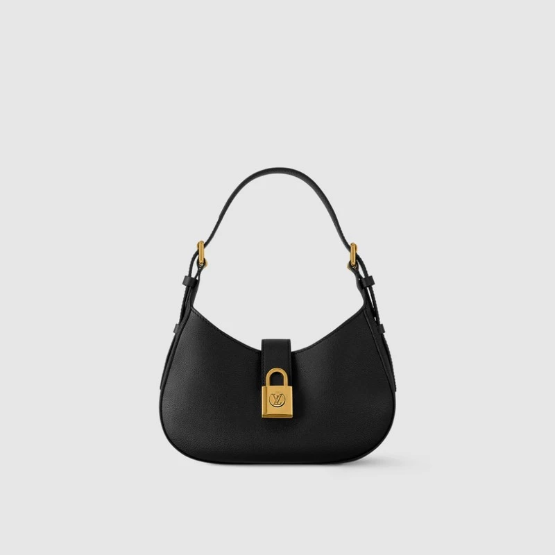 商品Louis Vuitton|【预售3-7天】LV/路易威登 女士黑色小牛皮手提包,价格¥23294,第4张图片详细描述