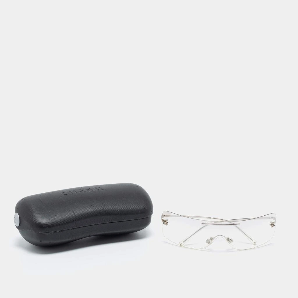商品[二手商品] Chanel|Chanel Transparent 4080 Rimless Visor Shield Sunglasses ,价格¥3032,第4张图片详细描述