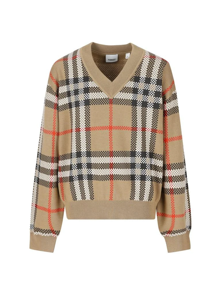 商品Burberry|Burberry Kids Checked Sweater,价格¥2052,第1张图片