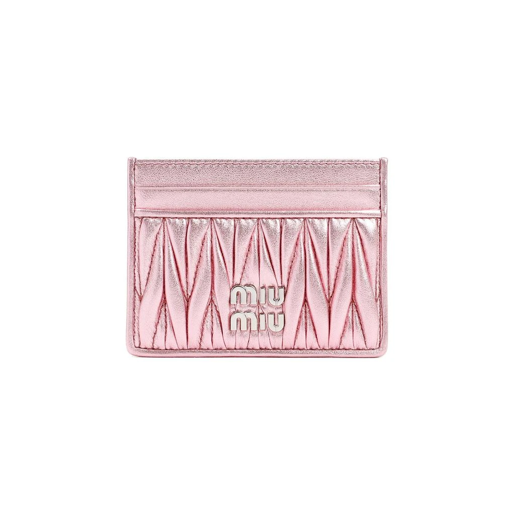 商品Miu Miu|MIU MIU  LEATHER CARDHOLDER SMALLLEATHERGOODS,价格¥1926,第1张图片