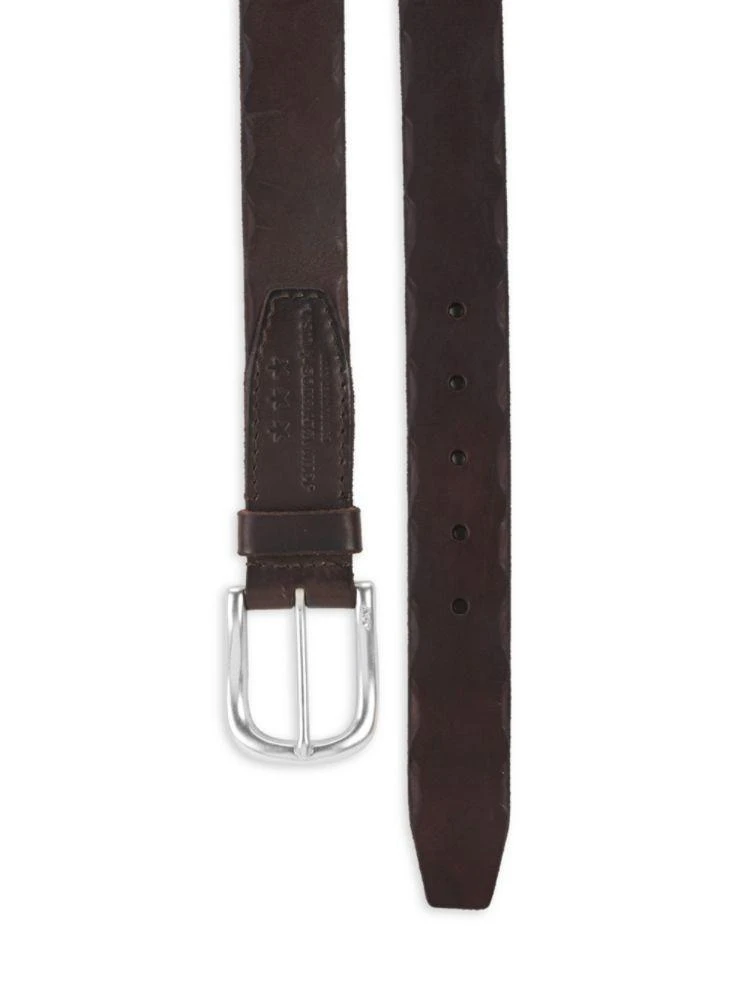 商品John Varvatos|Scalloped Edge Leather Belt,价格¥317,第2张图片详细描述