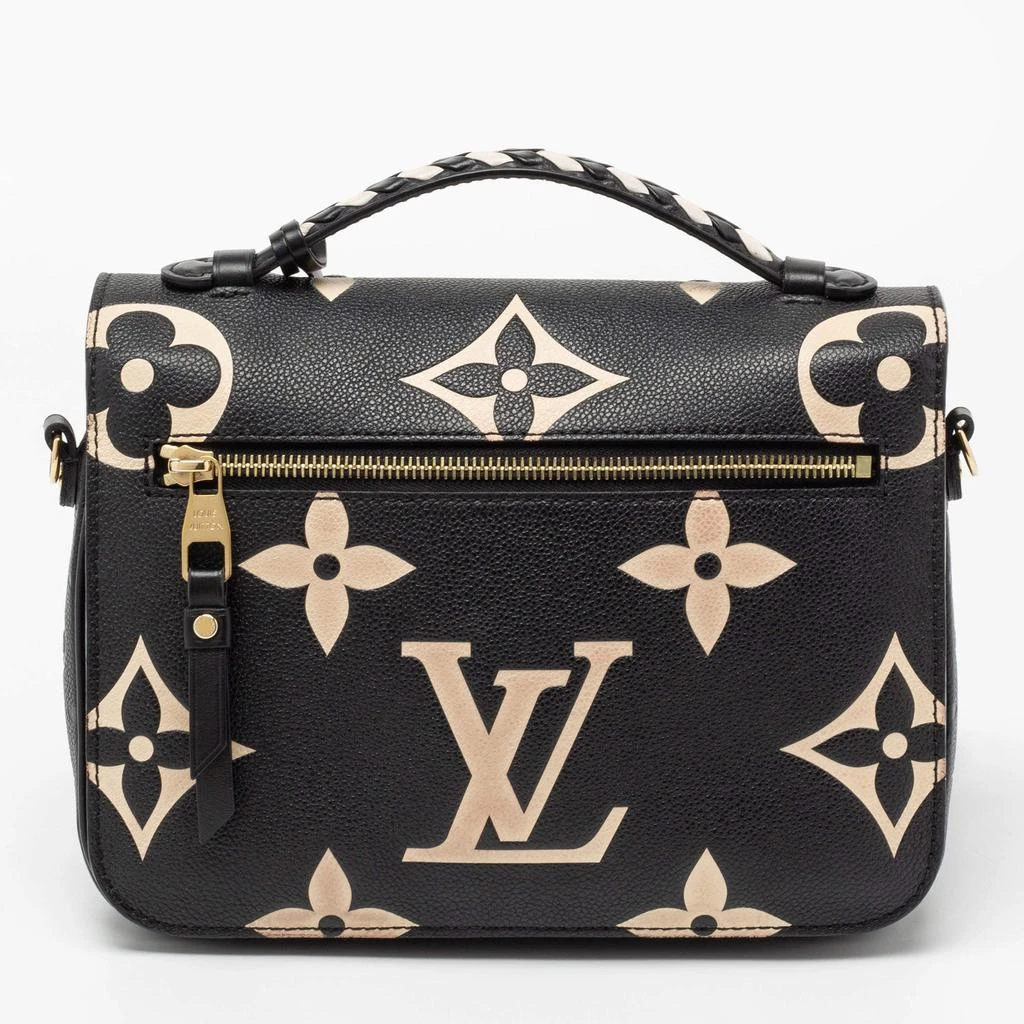 商品[二手商品] Louis Vuitton|Louis Vuitton Black/Beige Monogram Empreinte Crafty Pochette Metis Bag,价格¥14688,第4张图片详细描述