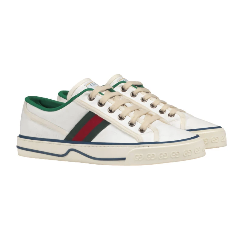 商品Gucci|【预售3-7天】GUCCI/古驰 新款女士白色 Tennis 1977休闲运动鞋60611099W909085,价格¥4901,第4张图片详细描述