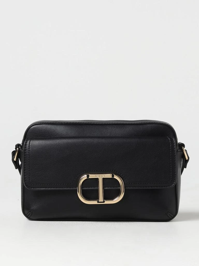 商品TWINSET|Twinset bag in synthetic leather with metal logo,价格¥1272,第1张图片