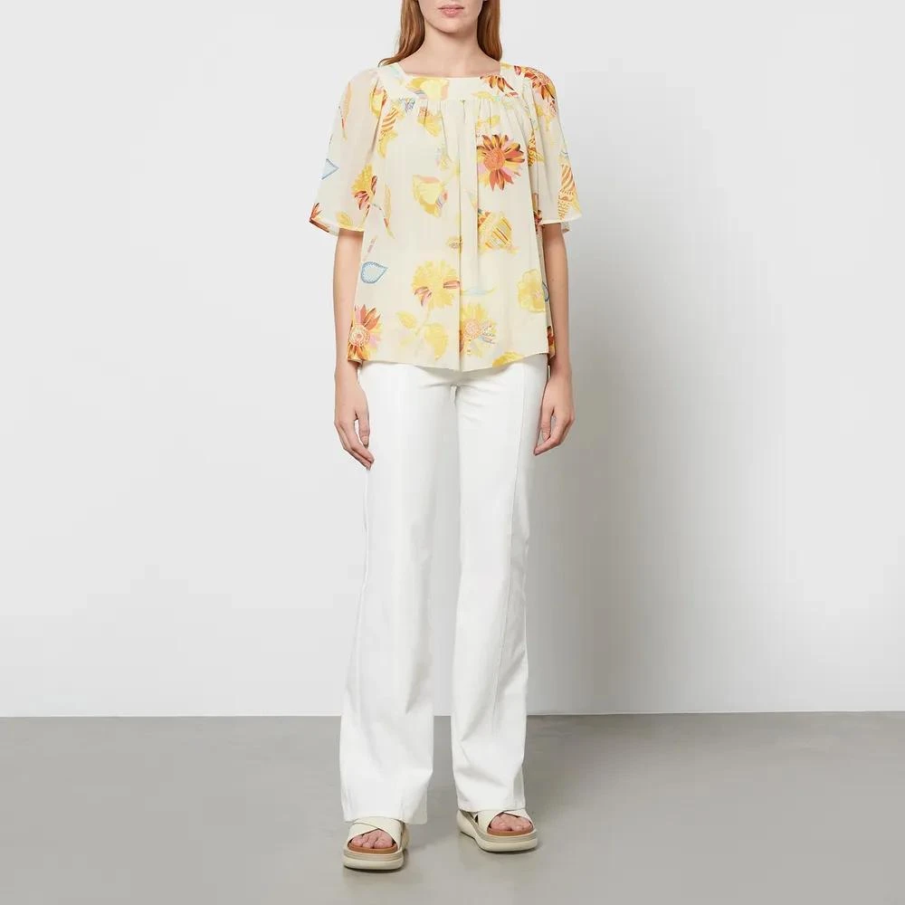 商品See by Chloé|See By Chloe Women's Summer Fun Fair On Georgette Top,价格¥235,第3张图片详细描述