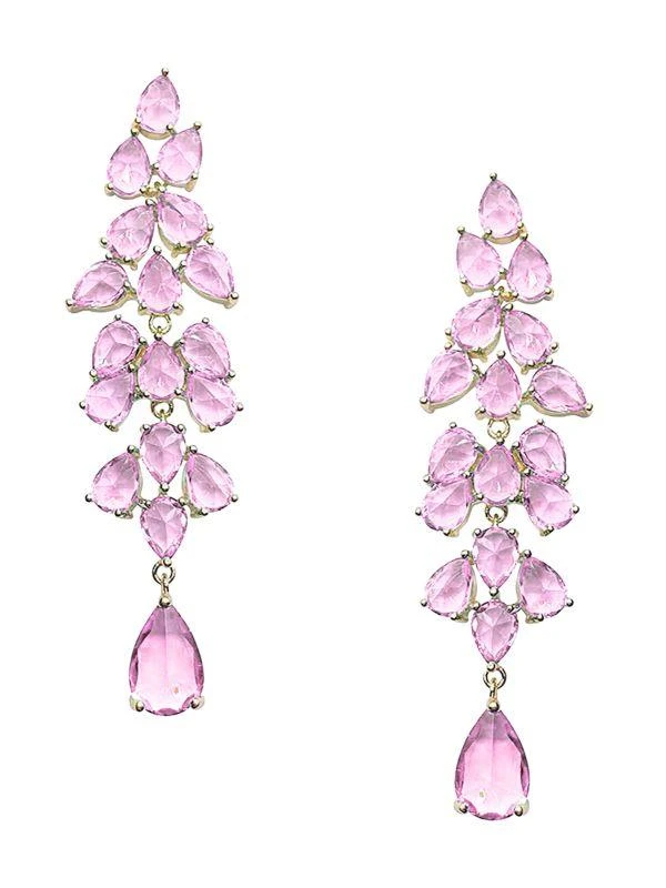商品Eye Candy LA|Alice 18K Goldplated & Cubic Zirconia Earrings,价格¥315,第1张图片