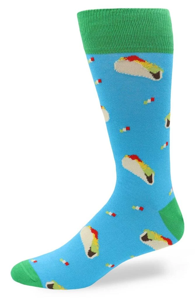 商品Lorenzo Uomo|Tacos Print Crew Socks,价格¥53,第1张图片详细描述