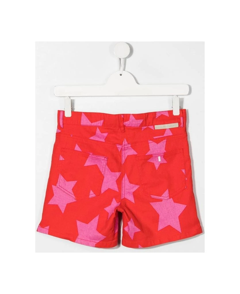 商品Stella McCartney|Kids Red Denim Shorts With All-over Pink Stars,价格¥697,第2张图片详细描述