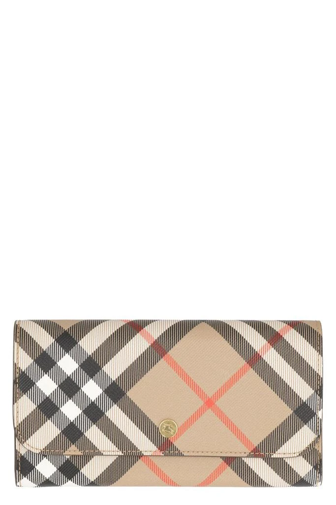 商品Burberry|Burberry Check Continental Wallet,价格¥3579,第1张图片