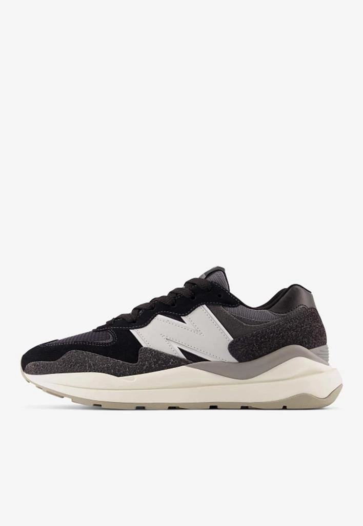 商品New Balance|57/40 Low-Top Sneakers in Black with Sea Salt and Magnet,价格¥1213,第4张图片详细描述