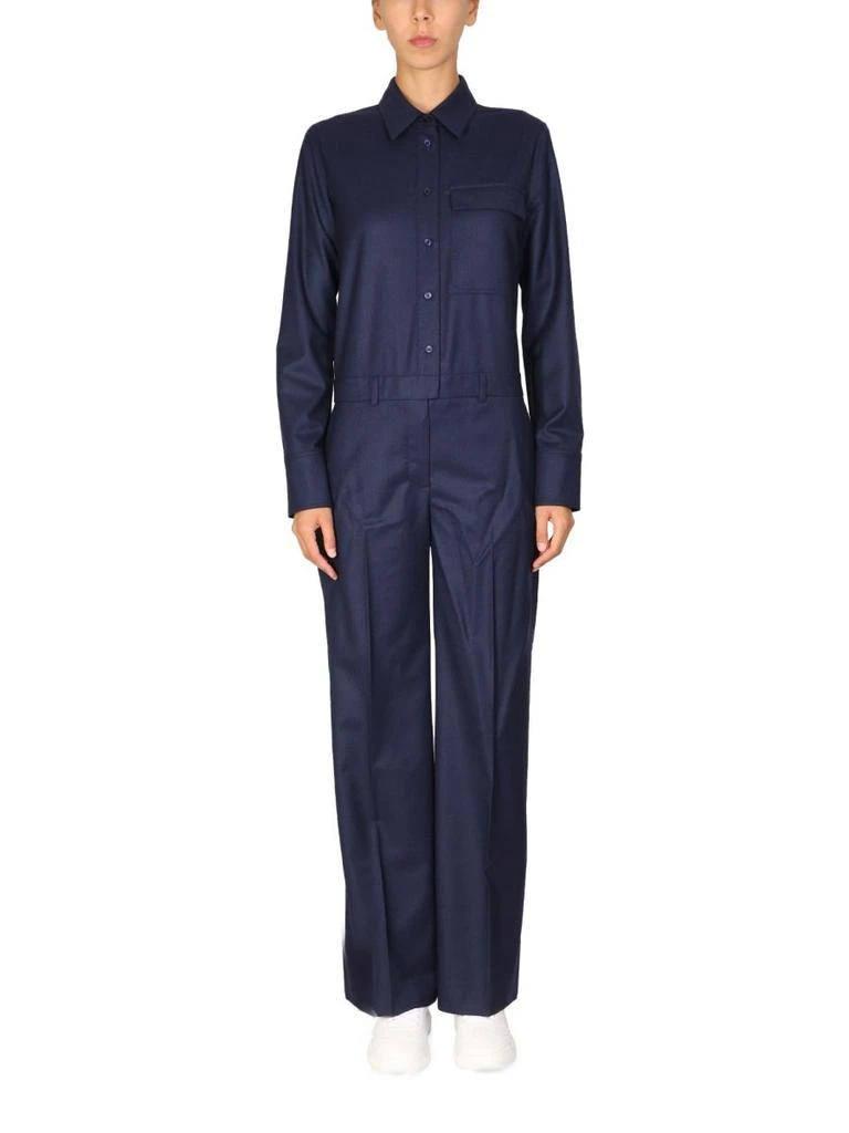 商品Stella McCartney|Stella McCartney Button-Up Shirt Jumpsuit,价格¥6770,第1张图片